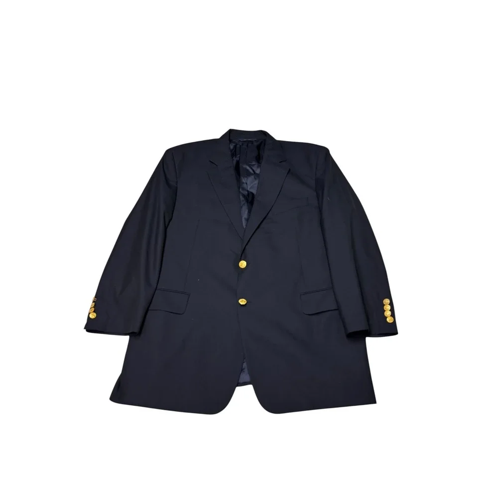 Brooks Brothers x  Loro Piana Brooksease Wool Blazer Gold Buttons Men 46R Canada